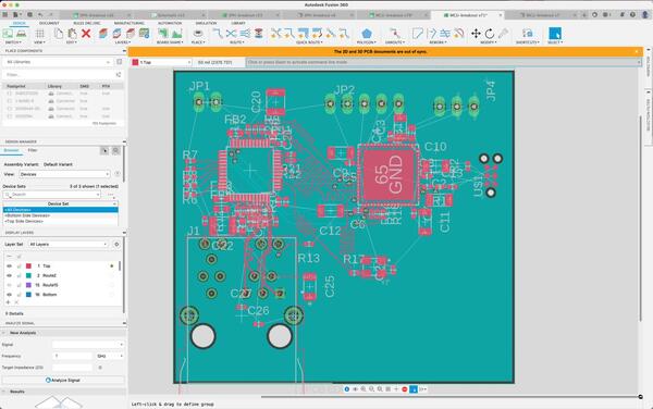 Fusion 360 Electronics PCB design software