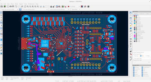use KiCad GerbView to view the Gerber file