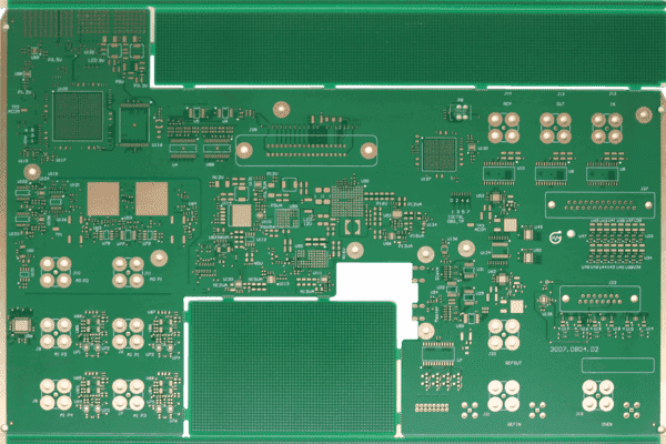 display image of a bare PCB