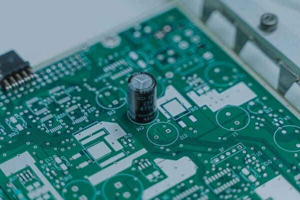 Capacitor soldered onto the PCB via THT