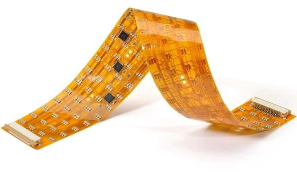 Bent flexible PCB